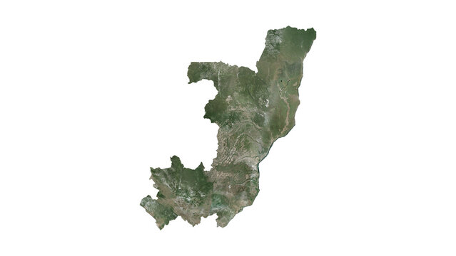 High Detailed CONGO Map PNG, Geographic Relief and Terrain Illustration of CONGO