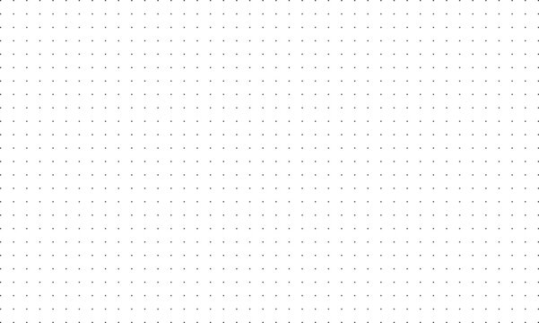 Seamless Black Dotted Squared Grid Background for Graph Paper, School Math Notebook, Bullet Journal, Printable Paper Sheet and Technical Drawing Layouts