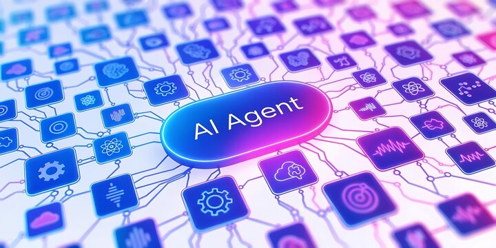 AI agentic workflow automation artificial intelligence agent software interface nodes triggers data tool dashboard coding icon