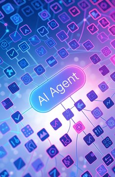 AI agentic workflow automation artificial intelligence agent software interface nodes triggers data tool dashboard coding icon