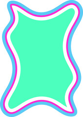 Fototapeta premium Fluid Wavy Frame