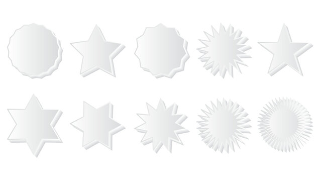Set of Check Mark and Cross Symbols in Circular Icon Formats
