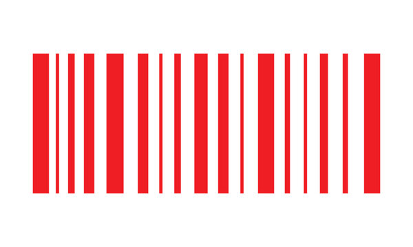 abstract simple red barcode design.