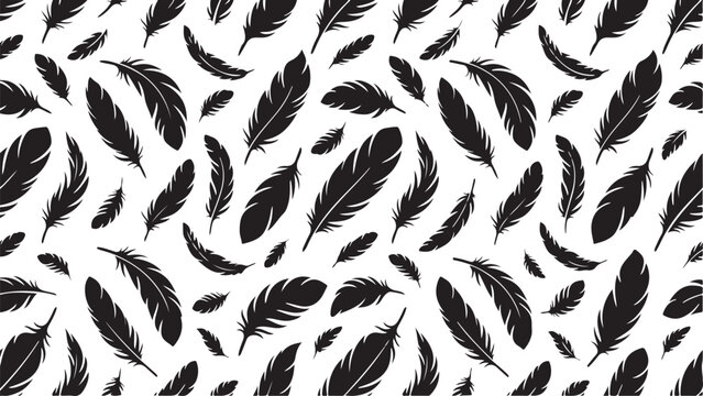 Seamless leopard skin pattern isolated on transparent background