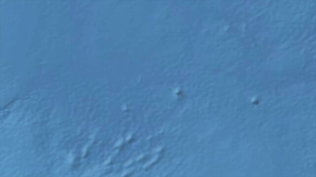 Cinematic Zoom from World Map to NAURU Terrain Map, Earth Navigation Animation