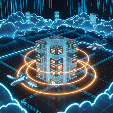 Advanced Cloud Computing Networks Optimizing Decentralized Server Infrastructure Managing Global Data Transmissions and Enhancing Digital Security Solutions Globally