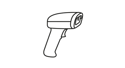 Infrared thermometer gun icon, hand-held digital device for temperature measurement © Ica