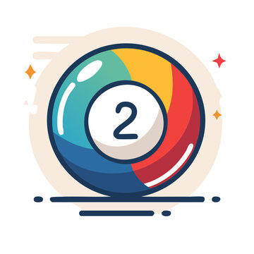 Billiard Ball Number 2 Icon