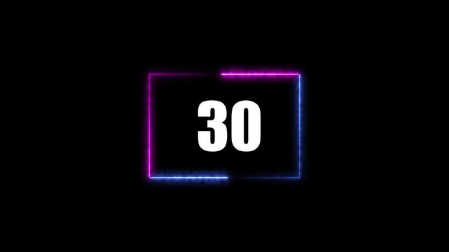 loading icon neon light rectangle frame white color Animation. 79 Download progress, interface white color Animation.