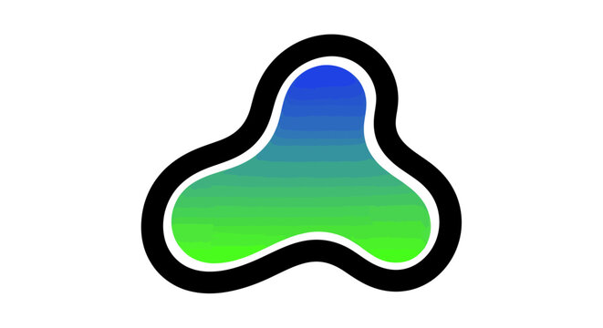 Colorful gradient fidget spinner icon toy stress relief