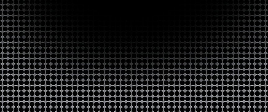 Perforated metal plate. Metal grill. Metal texture steel background. Perforated sheet metal. 3d shape titanium sheet. Circle mesh pattern background.
