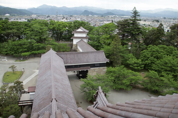 tsuruga castle in aizuwakamatsu in japan  © frdric