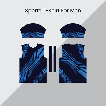 simple and abstract sublimation sports Jersey ready to print design template &ndash; editable football, cricket, basketball & esports team uniform design