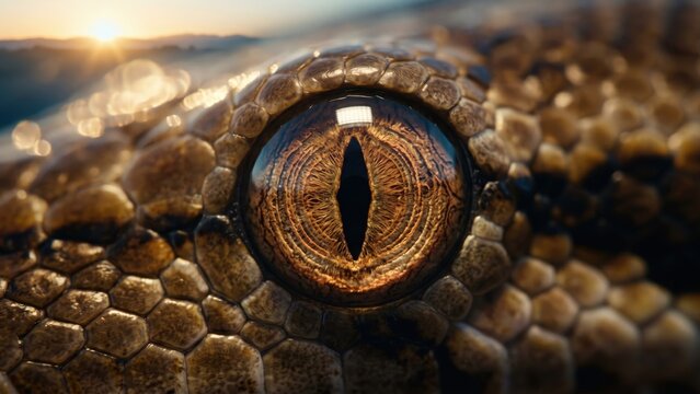 Python Eye Macro &ndash; Hypnotic Reptile Iris Close-Up