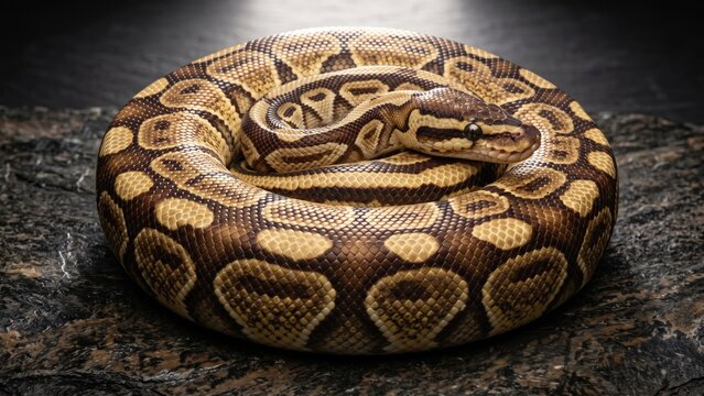 Ball Python Spiral Coil &ndash; Exotic Reptile Studio Macro