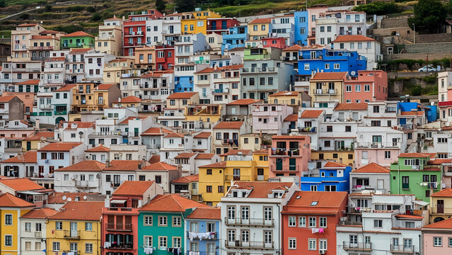 Colorful Houses of Camara de Lobos, Madeira, Portugal - Scenic Architecture