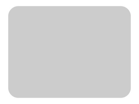 Gray rectangle shape isolated on transparent background