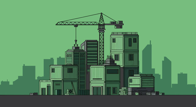 Innovative Shipping Container Architecture Building Skyscrapers In Urban Environments