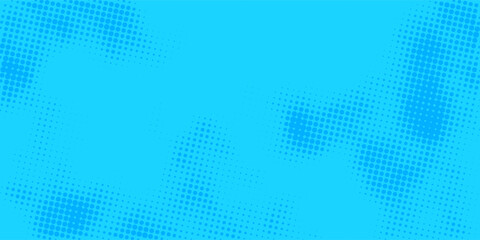 Dynamic blue superhero comic backdrop featuring retro halftone rays and pop art dotted patterns for advertising, gaming, and entertainment visuals. © devi