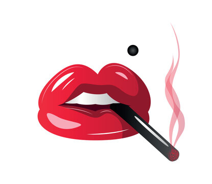 Smoking Lips Vector Images – Browse 4,876 Stock Photos, Vectors, and ...
