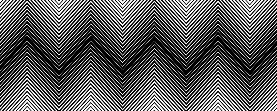 Transition from black to white with abstract geometric shapes. Striped pattern. Modern vector background