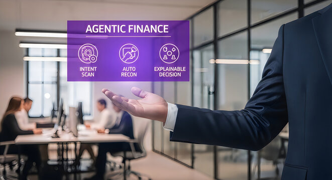 Agentic finance ai data analytics workspace for intent scan auto recon and explainable decision