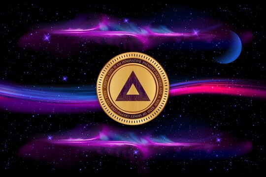 basic attention token-bat icon is a virtual currency image. 3d drawings