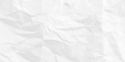 Fototapeta premium Paper texture Crumpled White. white and gray crumpled paper texture background. crush paper so that it becomes creased and wrinkled. Top view.