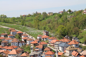 Fototapeta premium Historic Church Building in Tešanj Old Town – Christian Heritage Architecture
