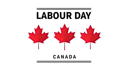 Fototapeta premium Canada labour day celebration graphic