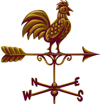 Antique Rooster Weathervane