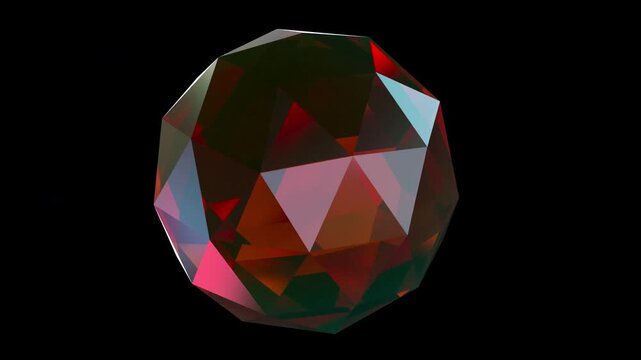 a rotating glass Geosphere 