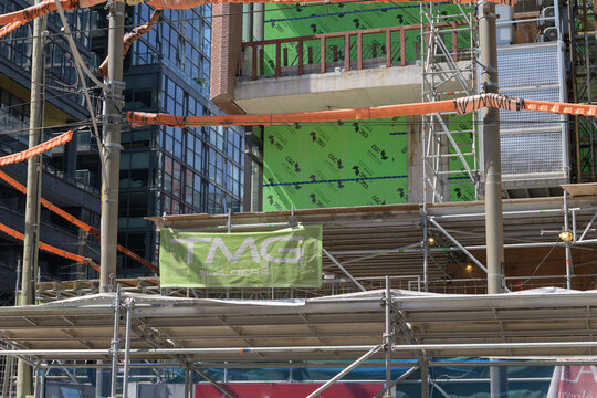 TMG banner at 400 King West Condos, Toronto
