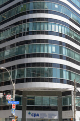 Naklejka premium exterior building and sign of Chartered Professional Accountants of Canada located at 145 King St W, Toronto