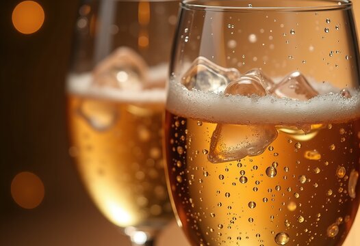 Bubbles Rising in Flute Glass High Class Luxury Celebration Black Tie Spectacle