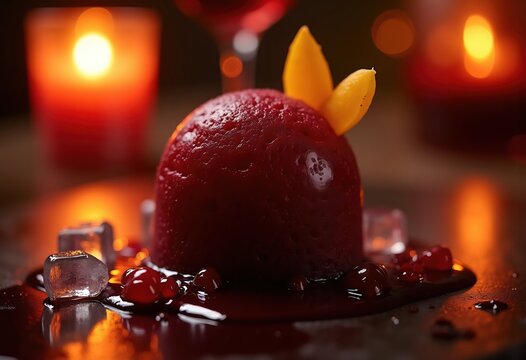 Candlelit Room Tasting Port Wine Dessert Rich Sweet Essence Indulgent Experience