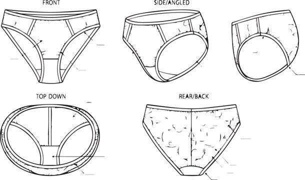 Lingerie Briefs Silhouettes
