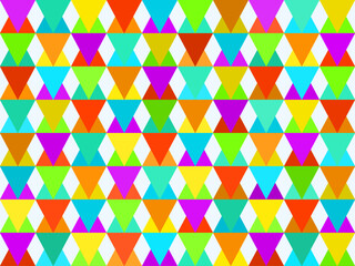 Fototapeta premium Vivid Triangle Pattern Colorful Modern Background