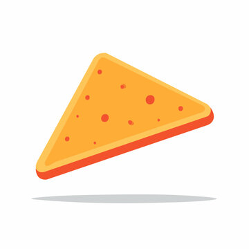 Cartoon Nacho Chip Icon