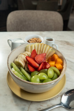 ensalada de frutas con miel