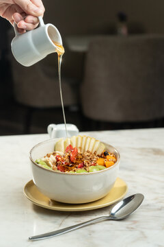 ensalada de frutas con miel