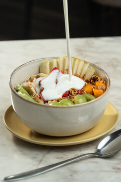 ensalada de frutas con miel