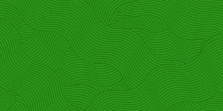 farm green banner, organic abstract background with fields. wavy green lines, natural organic products. ecology background. striped farmer green Pattern