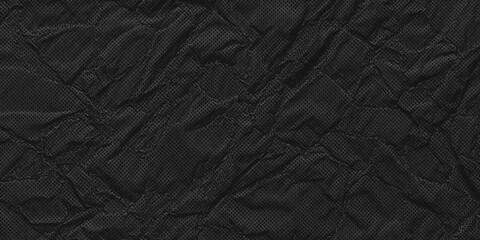 Dark textured fabric background with subtle folds and organic pattern in low light © Nasrin