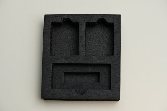 Black foam insert protective packaging
