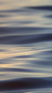 Morning waves on the river at sunrise. High quality 4k footage