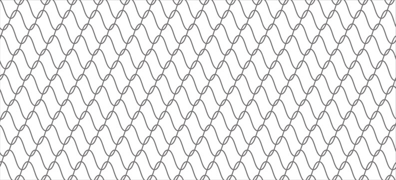 Net texture pattern on white background. Net texture pattern for backdrop and wallpaper. Realistic net pattern with black squares. Geometric background, vector illustration