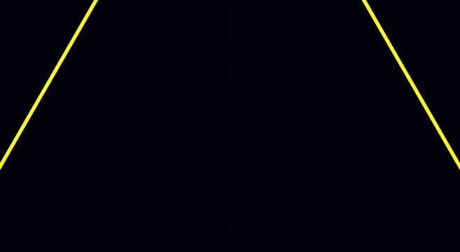 Neon yellow triangle animation: minimalist geometric motion animation background