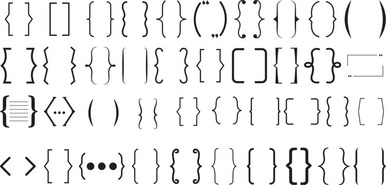Punctuation Marks Collection: A comprehensive compilation of various punctuation symbols, including braces, brackets, parentheses, and ellipses, presented in a clean, graphic style.png