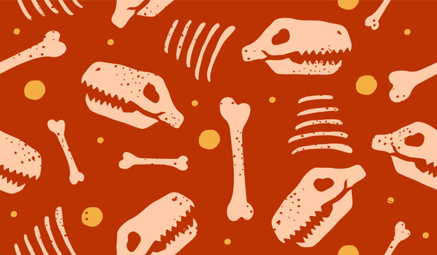 Cute dinosaurs pattern background vector design
